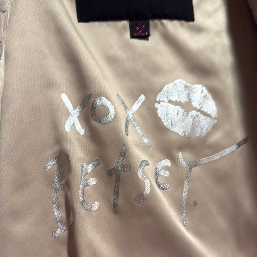 Betsey Johnson Quilted Tan Swing Jacket - Picture 4 of 9